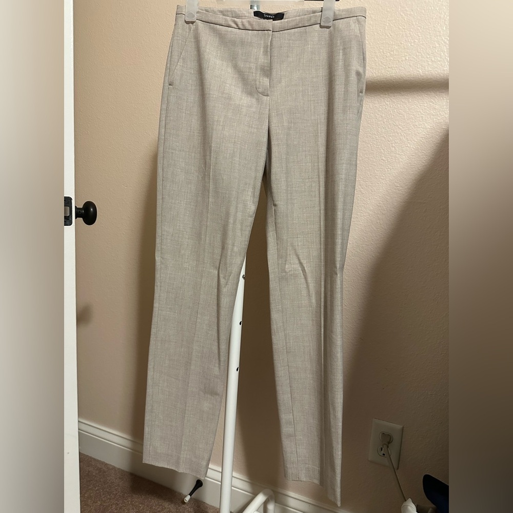 Tahari Women's Beige Tailored Pants